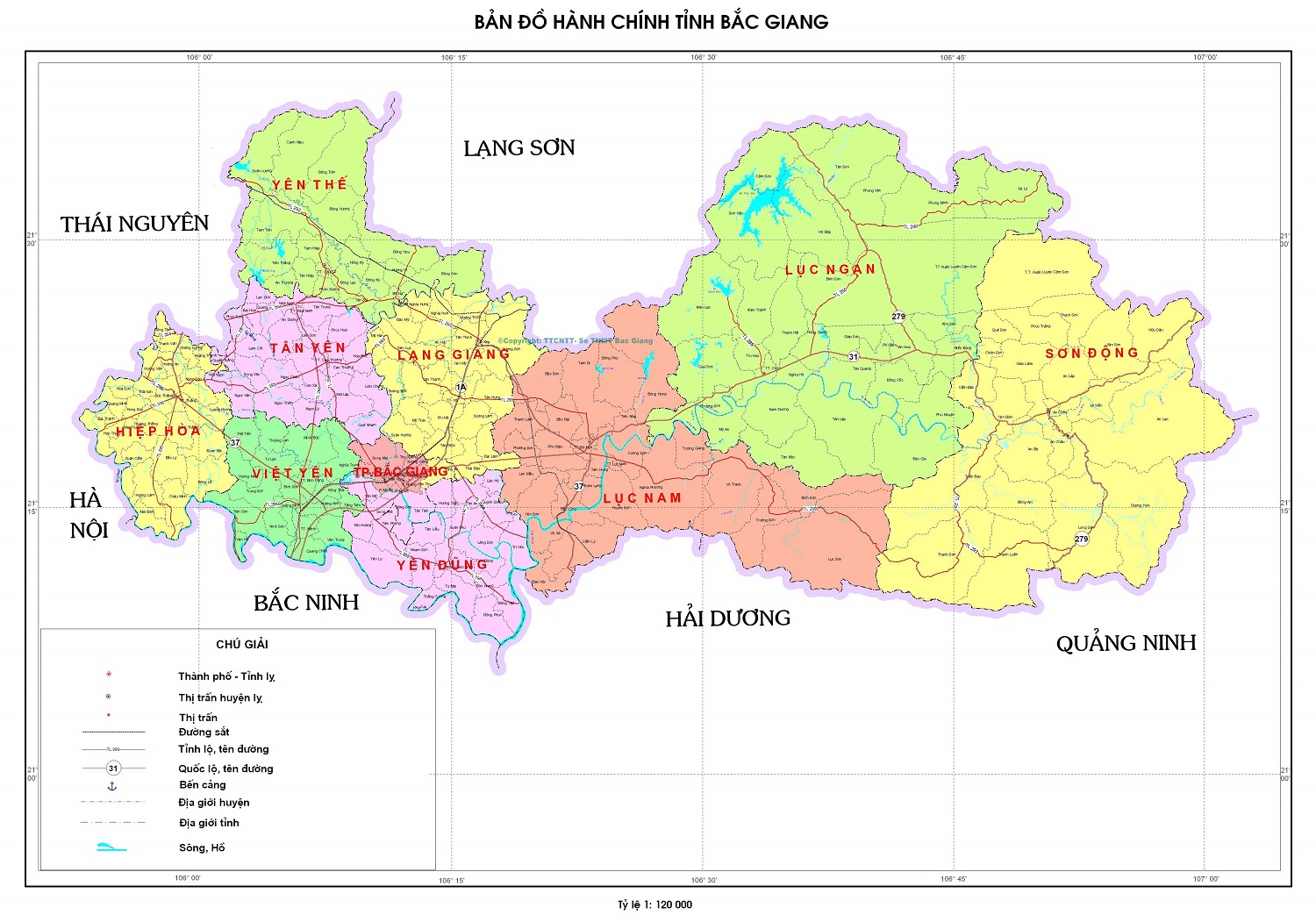 Bảng giá nhà đất Bắc Giang từ năm 2015 đến 2020