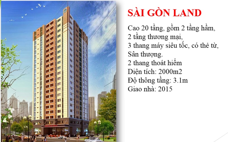 Cho thuê căn hộ chung cư Saigonland Apartment