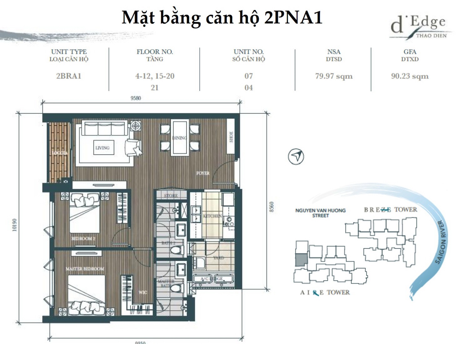 Cho thuê căn hộ chung cư D'Edge Thảo Điền