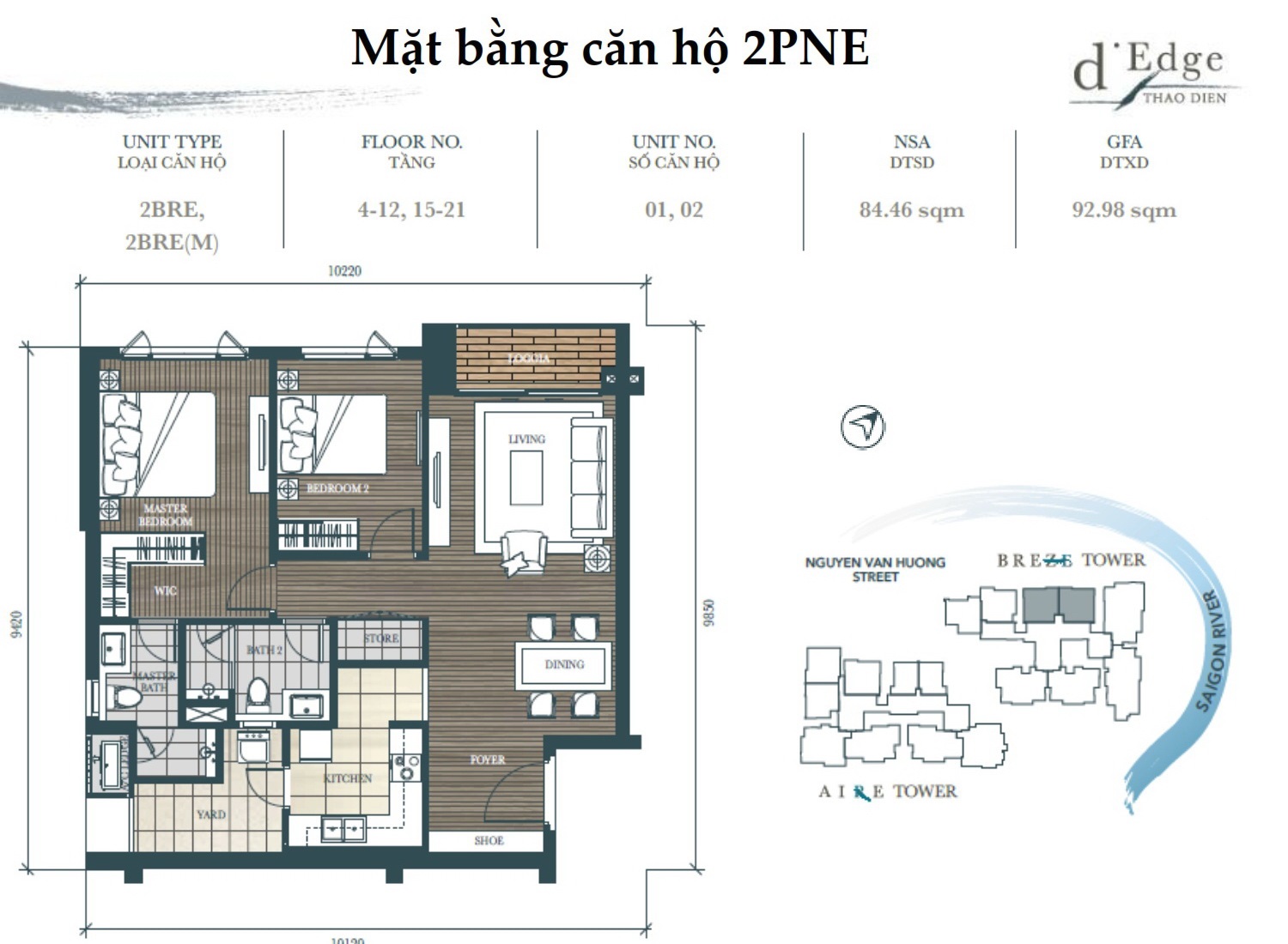 Cho thuê căn hộ chung cư D'Edge Thảo Điền