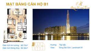 Layout căn hộ 3 phòng ngủ Paris Hoàng Kim: Đỉnh cao của không gian sống