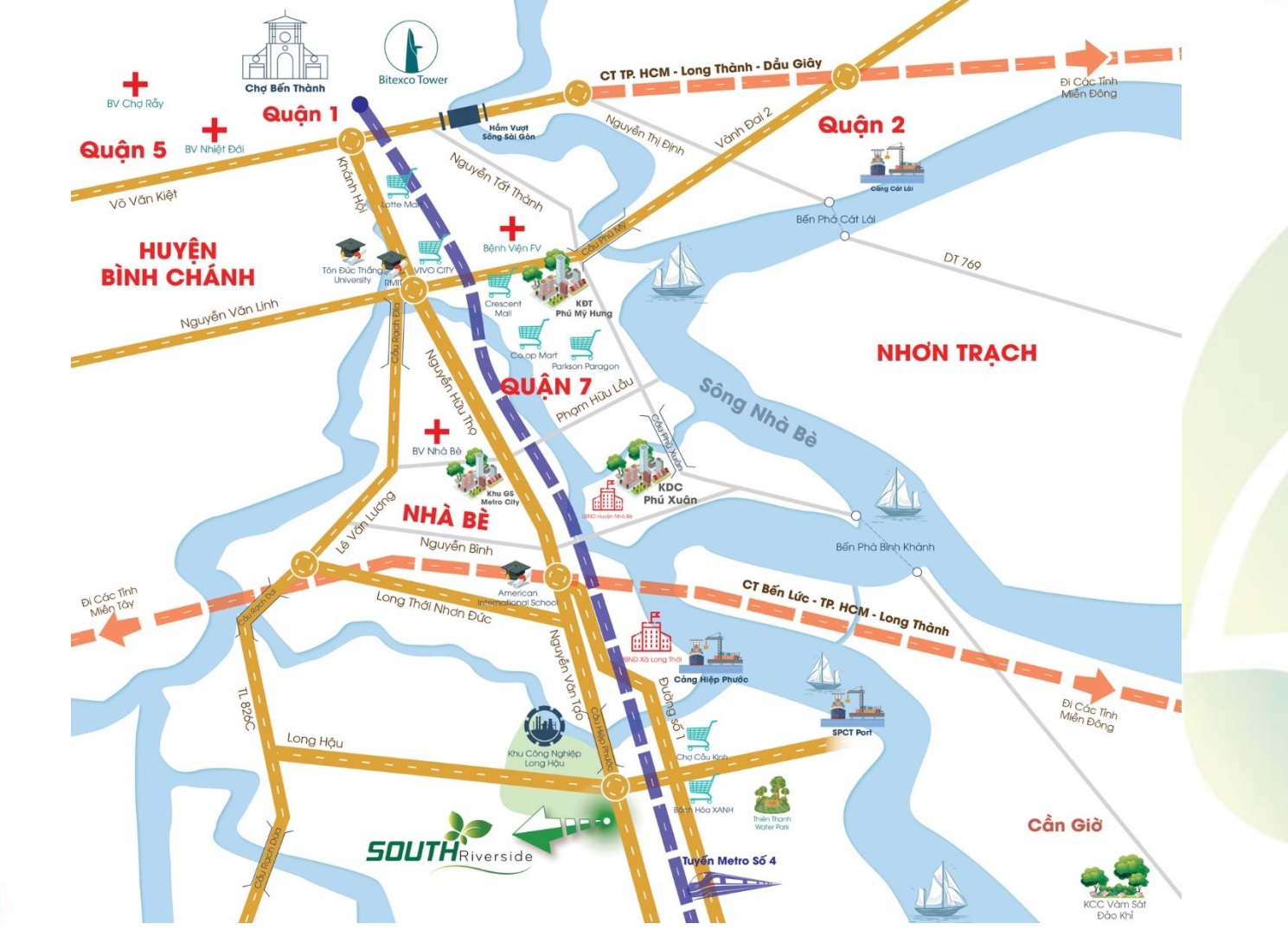 dự án đất nền South Riverside nhà bè