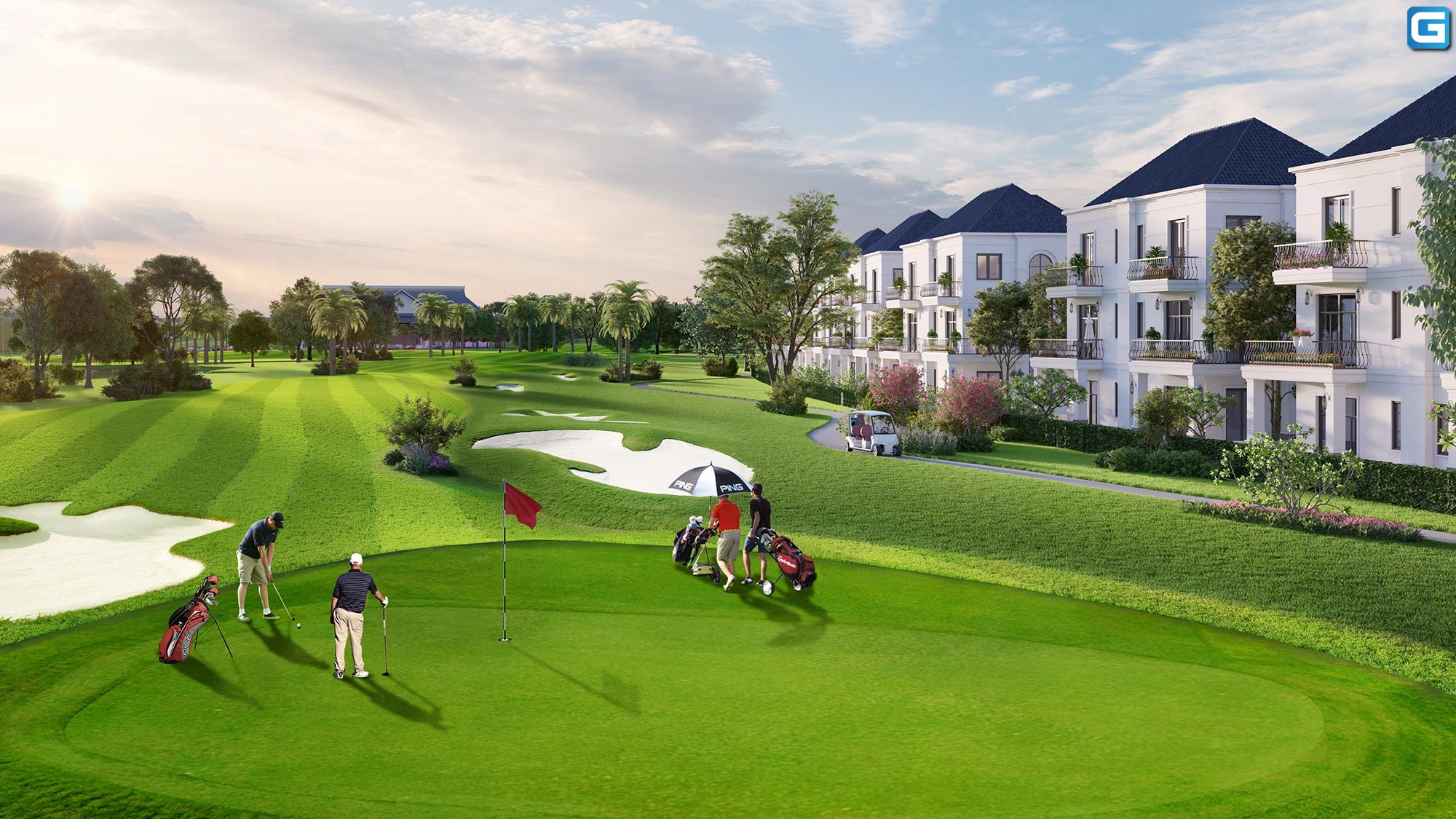 Dự án biệt thự West Lakes Golf & Villas Long An