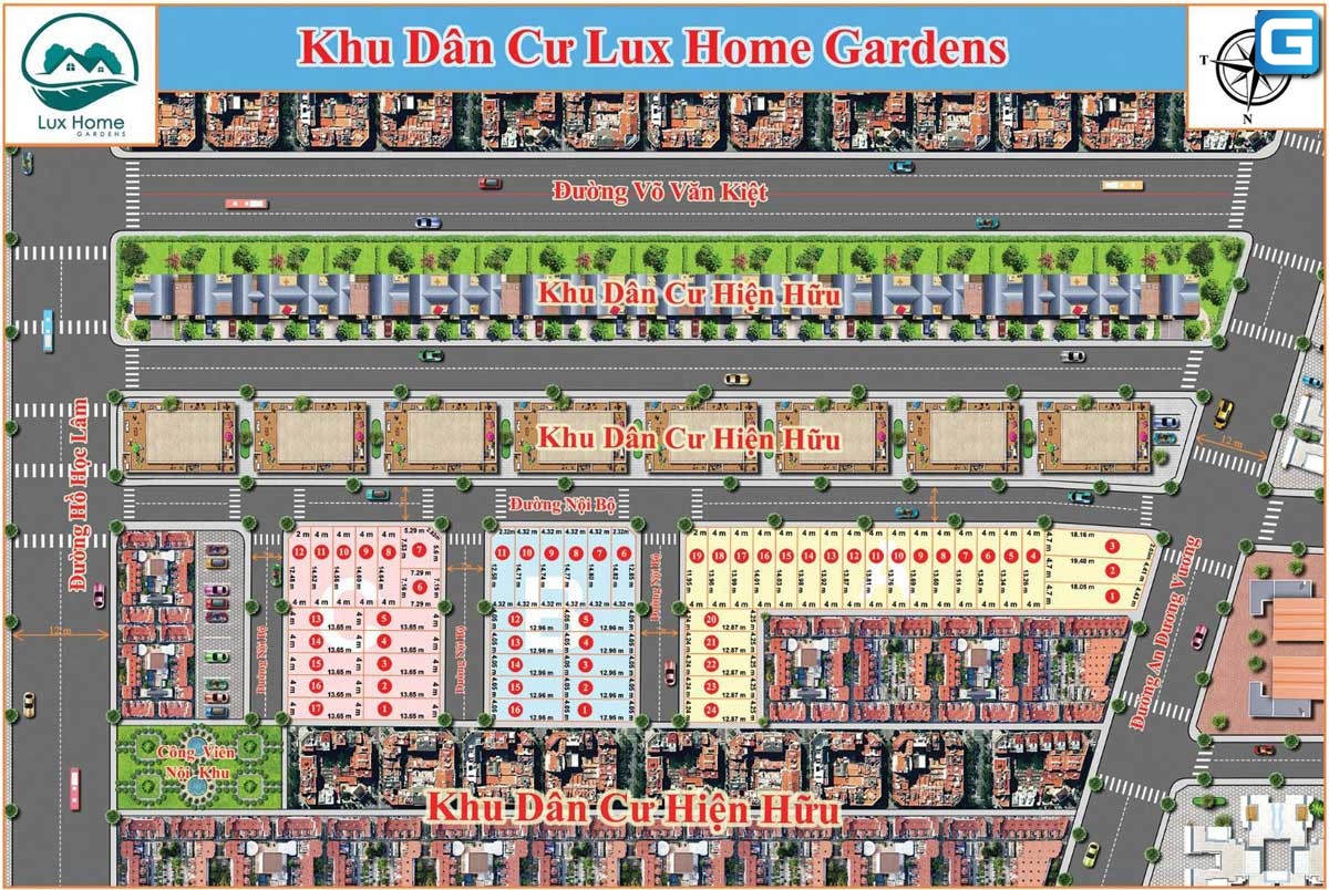 dự án nhà phố Lux Home Gardens bình Tân