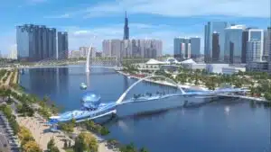 Cầu đi bộ Thủ Thiêm - Quy Hoạch Tiến độ và Thiết kế 2020