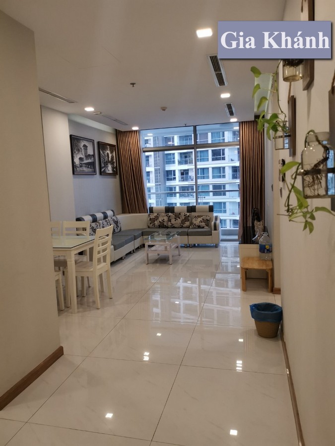 Cho thuê căn hộ 2PN Park 5 Vinhomes Central Park, Lầu Cao, đầy đủ nội thất