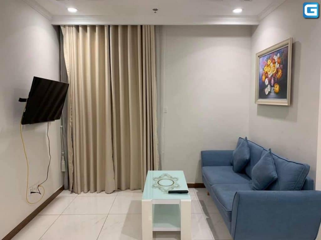 Căn hộ 1PN Landmark 5 Vinhomes Central Park cho thuê, đầy đủ nội thất, view nội khu