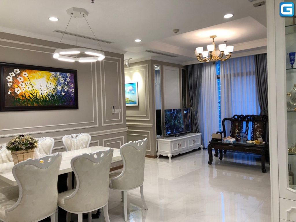 Cho thuê căn hộ Vinhomes Central Park 2PN, tháp Central 2, đầy đủ nội thất, view nội khu