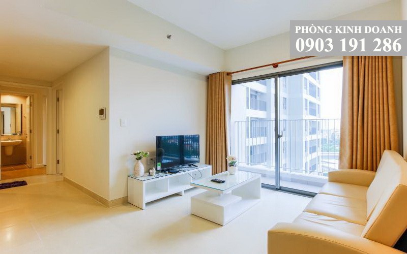 Căn hộ Masteri Thảo Điền cho thuê 2 phòng ngủ tầng 9 tháp T1 nhà đẹp 64 m2 view trung tâm 750 USD/th