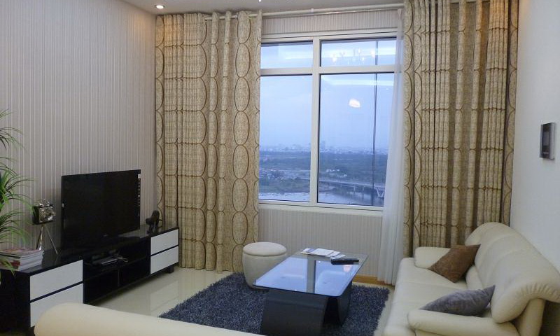 Căn hộ Saigon Pearl cho thuê 2 phòng ngủ lầu 18 toà Sapphire 1 nội thất đầy đủ view sông