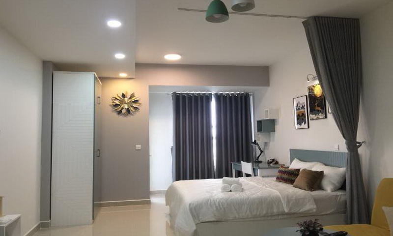 Cho thuê Sunrise Cityview 1 phòng ngủ lầu 12 block B nội thất cao cấp 450 USD/th