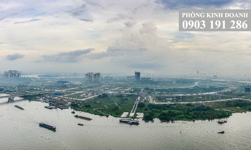 Căn hộ Opal Saigon Pearl cho thuê 4 phòng ngủ lầu 15 nhà trống view sông