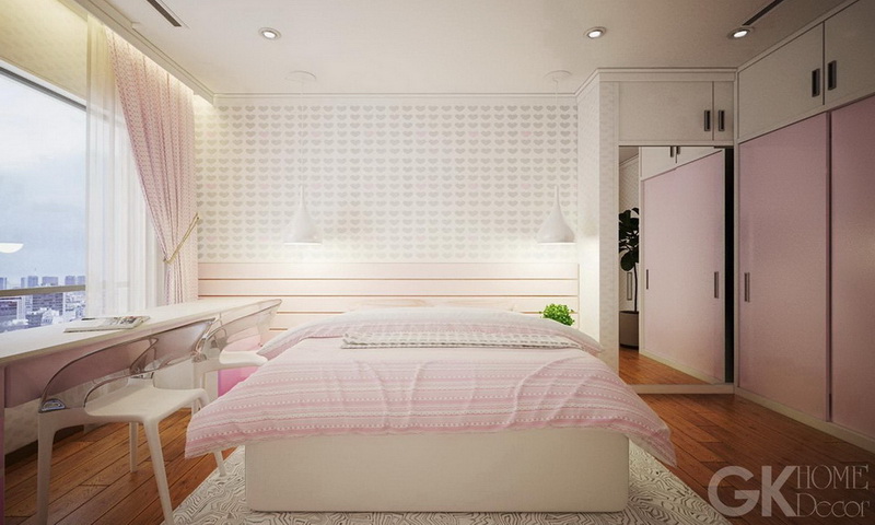 Sunwah Pearl Binh Thanh cho thue tầng 24 toà B3 có nội thất 2 phòng ngủ view sông