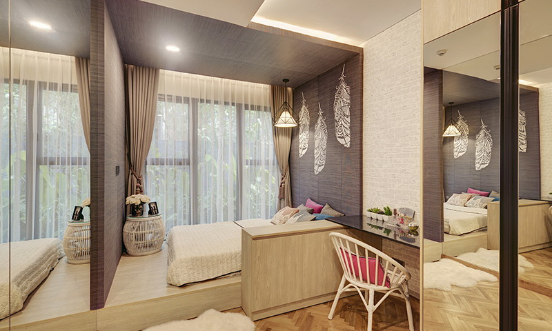 Căn hộ Feliz En Vista cho thuê lầu 27 toà Cruz nội thất đầy đủ 3 phòng ngủ thoáng