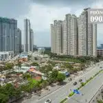 Căn hộ The Manor cho thuê lầu 9 block C đủ nội thất 2 phòng ngủ view Landmark 81