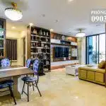 Vinhomes Golden River cho thuê tầng 18 Aqua 2 nội thất đẹp 3 phòng ngủ view L81