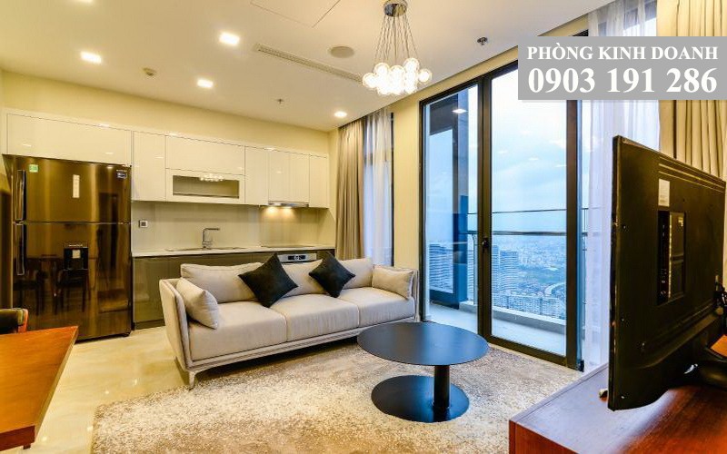 Vinhomes Golden River cho thuê lầu 40 A3 nội thất đẹp 2 phòng view Landmark 81