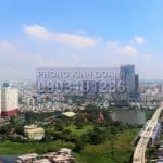 Căn City Garden cho thuê lầu 28 block C có nội thất view Landmark 81 2 phòng ngủ