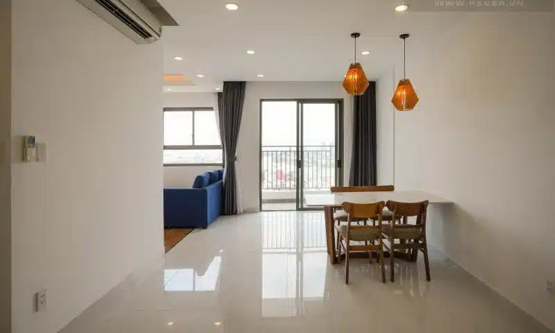 Wilton Tower cho thuê view sông lầu 14 tháp A nội thất full căn hộ 2 phòng ngủ