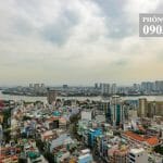 Căn hộ Wilton Tower cho thuê view sông tầng 20 có nội thất 2 phòng ngủ