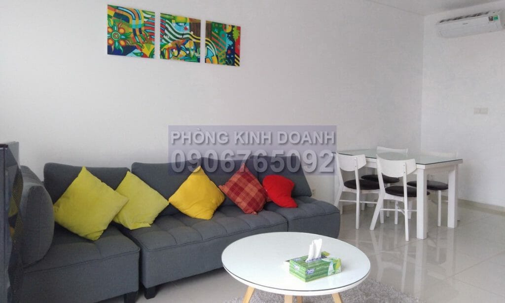 Cho thuê căn hộ Pearl Plaza 2 phòng ngủ view sông lầu 15 đầy đủ nội thất