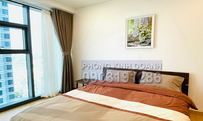 Căn hộ cho thuê Sunwah Pearl tầng 23 đủ nội thất 2 phòng ngủ view sông