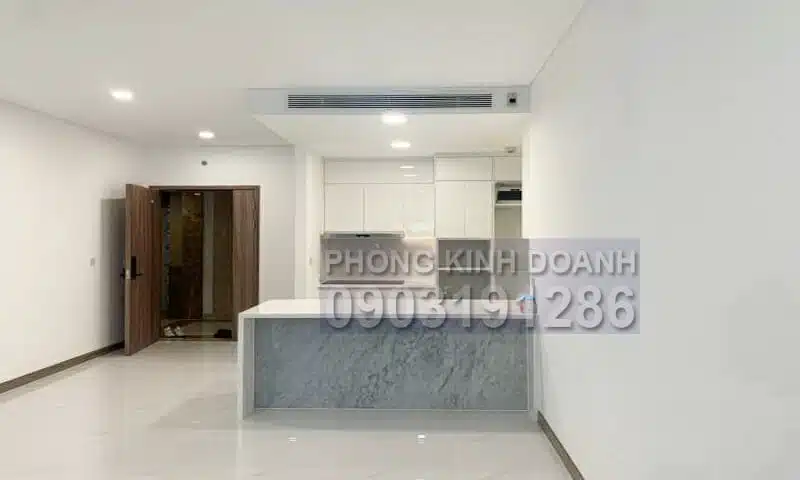 Căn hộ Sunwah Pearl cho thuê lầu 16 nhà trống 3 phòng ngủ view sông