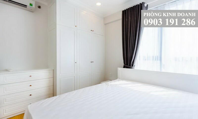 Cho thuê 3 phòng ngủ Masteri Thảo Điền T1 view L81 lầu 35 nội thất full