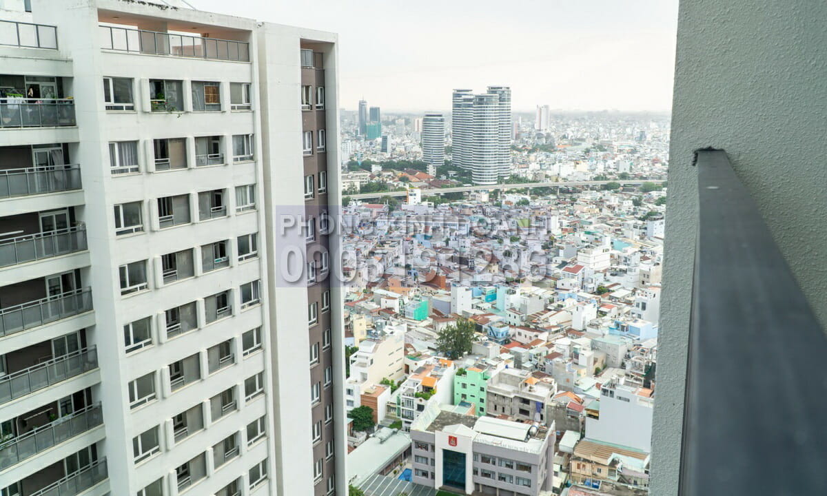 Căn hộ Saigon Pearl cho thuê lầu 20 toà Opal nhà trống 2 phòng ngủ mát