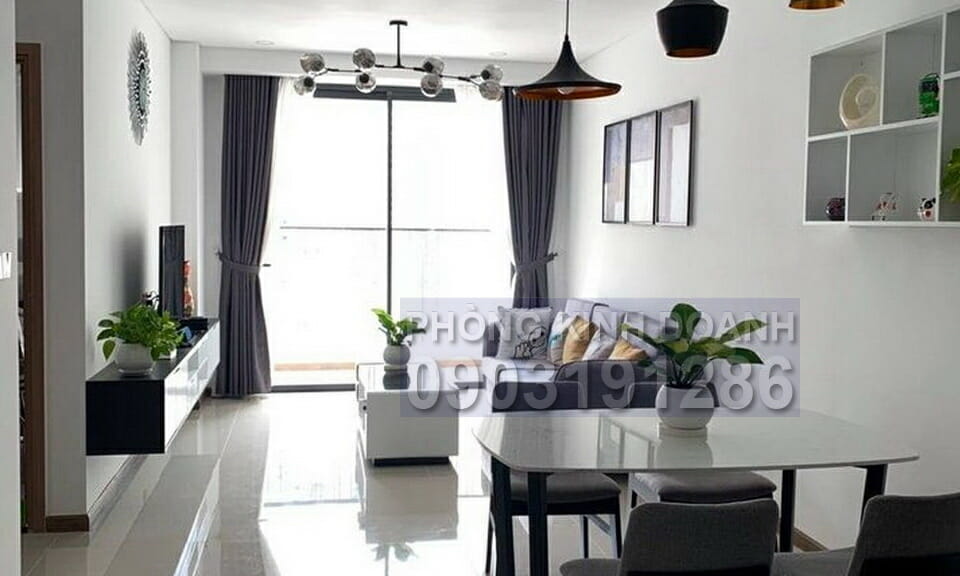 Opal Saigon Pearl cho thuê 2 phòng ngủ tầng 15 đủ nội thất view sông
