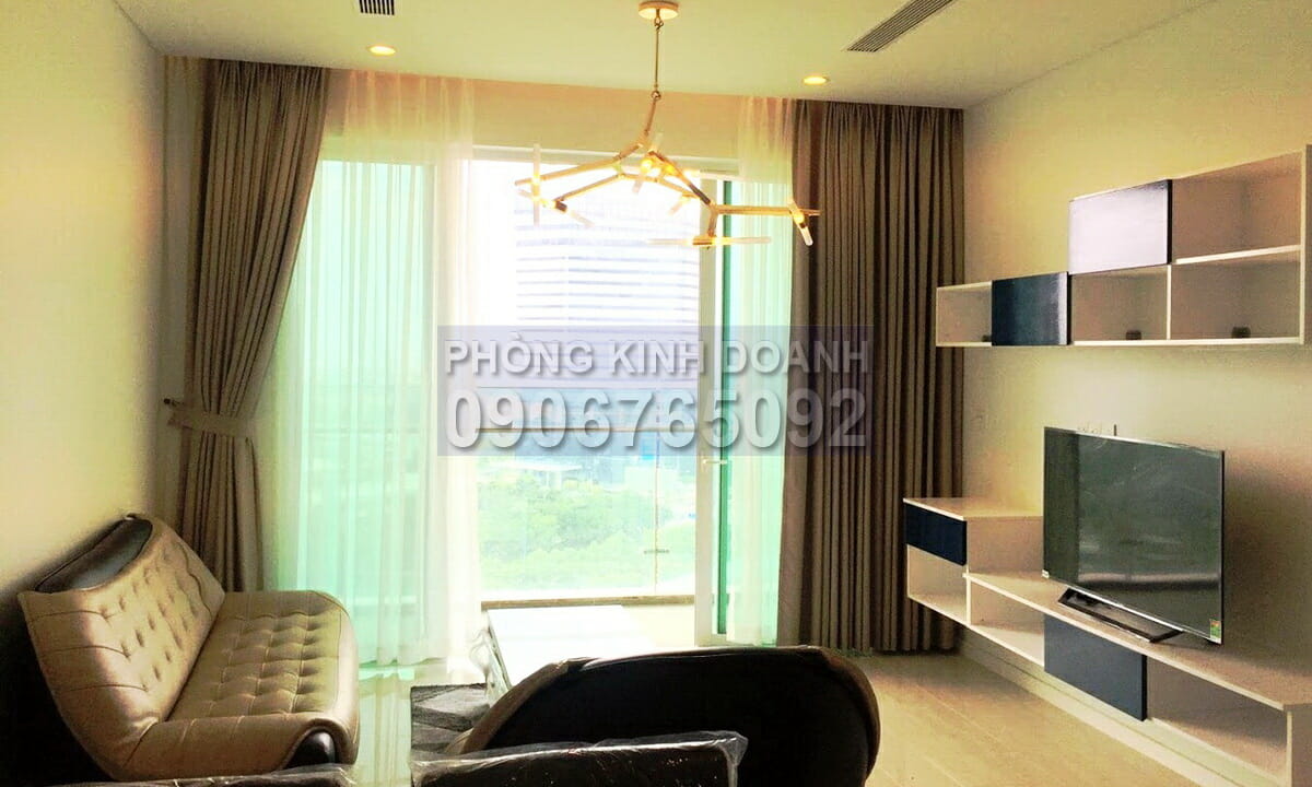 Sala Sadora cho thuê căn hộ view q1 3 phòng ngủ tầng 12 toà A có nội thất