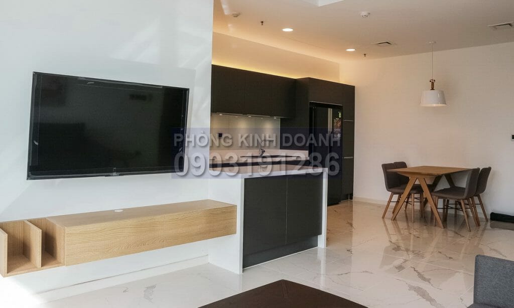 Sala Sarina cho thuê căn 2 phòng ngủ view L81 tầng 8 block B có nội thất