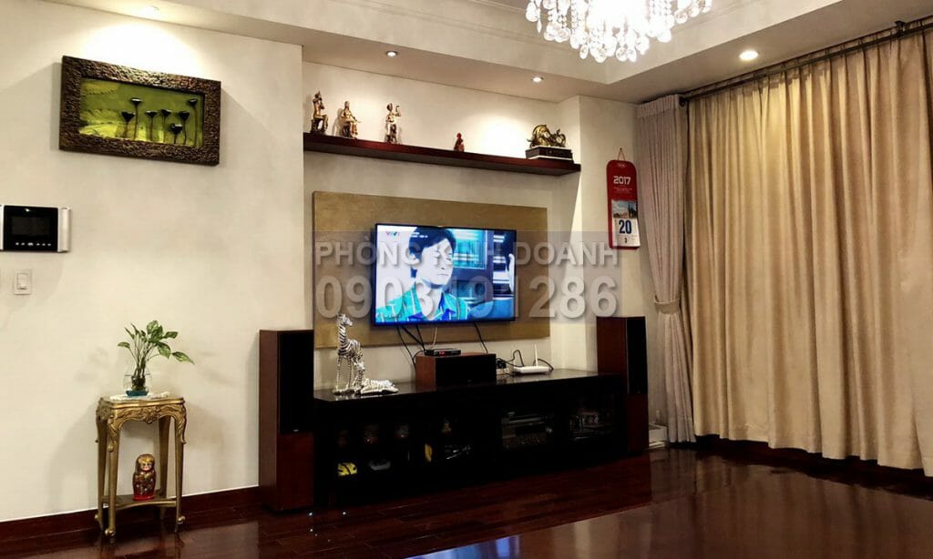 The Manor cho thuê tầng 24 block AE full nội thất 3 phòng ngủ view quận 1