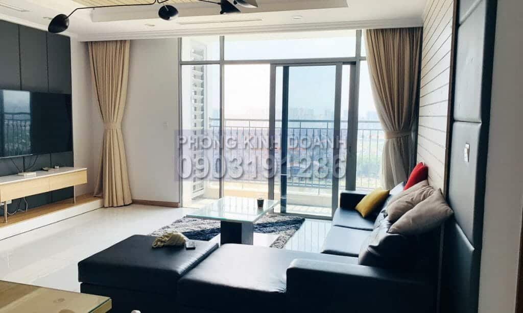 Căn hộ Vinhomes cho thuê lầu 16 tháp C1 nội thất xịn view sông 4 phòng ngủ