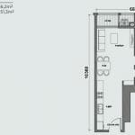 Vinhomes Central Park cho thuê lầu 17 Landmark 5 nội thất đẹp 1 phòng ngủ