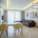 Thảo Điền Pearl cho thuê căn hộ 2 phòng ngủ tầng 30 đủ nội thất view mát