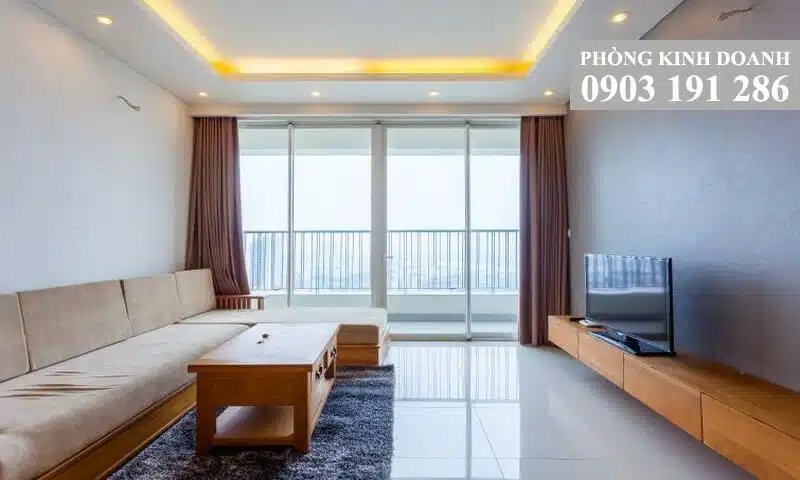 Cho thuê Thảo Điền Pearl 2 phòng ngủ lầu 20 toà A nội thất xịn view sông