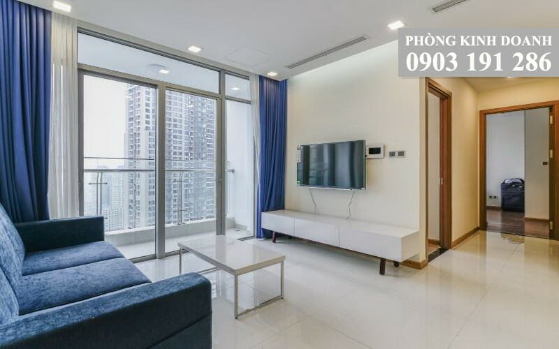 Cho thuê căn hộ Vinhomes view city tầng 28 tháp P7 nội thất full 2 phòng ngủ