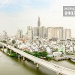 Căn Vinhomes Golden River cho thuê lầu 10 A4 2 phòng ngủ trống view L81