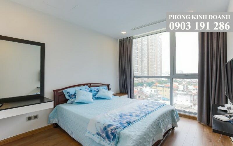 Cho thuê căn hộ Vinhomes thoáng tầng 6 tháp Park 7 nội thất đẹp 2 phòng ngủ