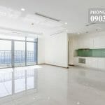 Căn hộ Vinhomes cho thuê tầng 32 toà C1 nhà trống view sông 4 phòng ngủ