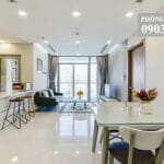 Cho thuê Vinhomes view thành phố tầng 12 P7 nội thất cao cấp 2 phòng ngủ