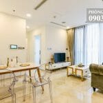 Vinhomes Golden River cho thuê view sông 2 phòng lầu 20 A3 đủ nội thất