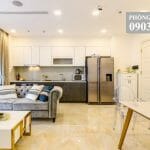 Vinhomes Golden River cho thuê view sông 2 phòng lầu 20 A3 đủ nội thất