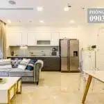 Vinhomes Golden River cho thuê view sông 2 phòng lầu 20 A3 đủ nội thất