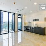 Vinhomes Golden River cho thuê view sông 2 phòng ngủ lầu 15 A1 nhà trống