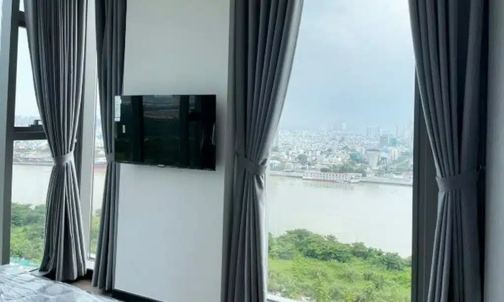 Căn hộ cho thuê Empire City 2 phòng ngủ view sông tầng 20 Tilia đủ nội thất