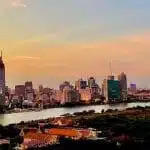 Cho thuê Empire City 3 phòng ngủ view quận 1 lầu 18 toà Linden nội thất đẹp