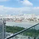 Căn hộ cho thuê Empire City 2 phòng ngủ view sông tầng 26 Tilia nội thất xịn