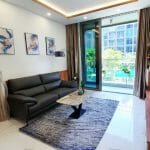 Empire City 2 phòng ngủ cho thuê tầng 3 tháp Tilia full nội thất view hồ bơi
